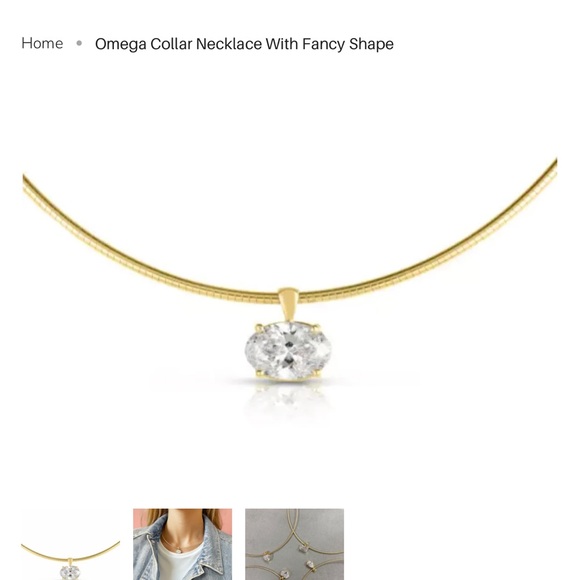 Elegant Gold Necklace with Crystal Pendant